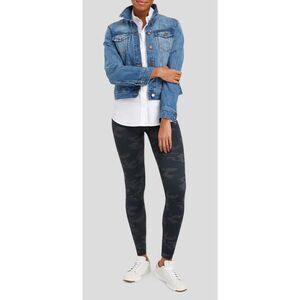 SPANX Seamless Shaping Leggings Black Camo, Sz M